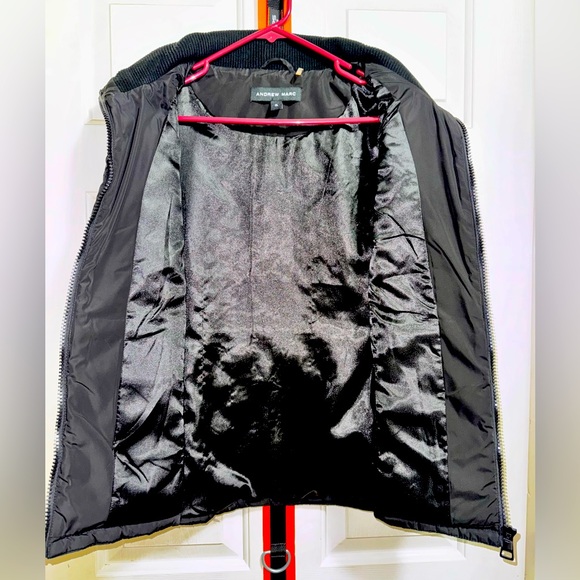 Andrew Marc Puffer Black Vest Size XL - Picture 3 of 3